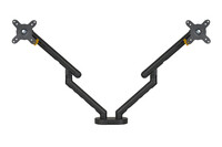 Bakker E. Flexible Monitorarm Dual schw.
