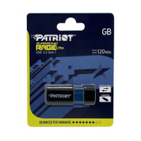 PATRIOT Memory Supersonic Rage Lite - 64 GB - USB Typ-A - 3.2 Gen 1 (3.1 Gen 1) - 180 MB/s - Dia - Schwarz - Blau