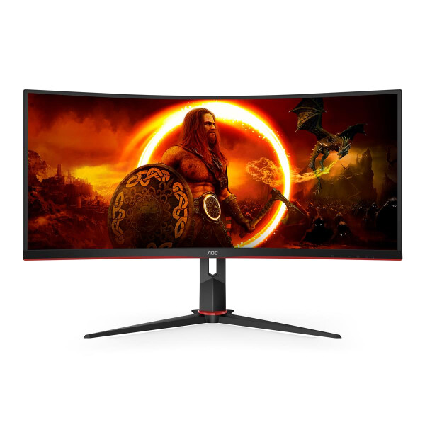 AOC CU34G2XP/BK 32¿ VA Curved Gaming Monitor 3840 x 2160 180Hz 1ms Displayport 2x - 1 ms - DisplayPort