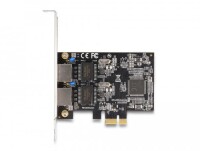 Delock PCI Express x1 Karte auf 2 x RJ45 Gigabit LAN RTL8111 - PCI Express - RJ-45 - Silber - PC - 1 Stück(e) - Kabelgebunden