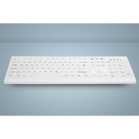 Active Key AK-C8100 - Volle Größe (100%) - Kabellos - RF Wireless - Membran Key Switch - QWERTZ - Weiß