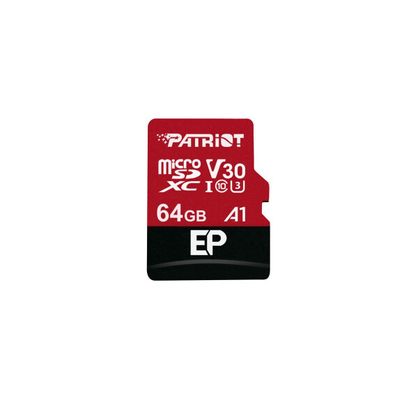 PATRIOT Memory PEF64GEP31MCX - 64 GB - MicroSDXC - Klasse 10 - 100 MB/s - 80 MB/s - Class 3 (U3)