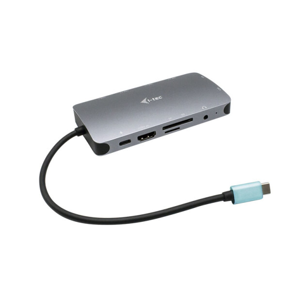 i-tec Metal USB-C Nano Dock HDMI/VGA with LAN + Power Delivery 100 W - Kabelgebunden - USB 3.2 Gen 1 (3.1 Gen 1) Type-C - 100 W - 3,5 mm - Silber - MicroSD (TransFlash) - SD