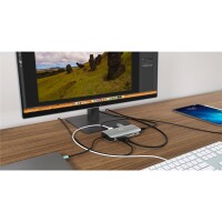 i-tec Metal USB-C Nano Dock HDMI/VGA with LAN + Power Delivery 100 W - Kabelgebunden - USB 3.2 Gen 1 (3.1 Gen 1) Type-C - 100 W - 3,5 mm - Silber - MicroSD (TransFlash) - SD
