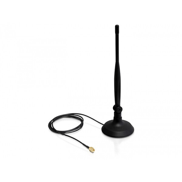 Delock 88413 - 4 dBi - 2.4 - 2.5 GHz - IEEE 802.11b - IEEE 802.11g - IEEE 802.11n - IEEE 802.3 - IEEE 802.3u - 50 Ohm - Omnidirektionale Antenne - RP-SMA