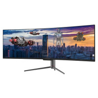 LC-Power LC-M49-DQHD-120-C-Q - 124,5 cm (49 Zoll) - 5120 x 1440 Pixel - UltraWide Quad HD - QLED - 6 ms - Schwarz