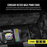 Corsair Case Acc Fan RS120 MAX PWM 3x12cm black