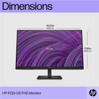 HP P22h G5 - 54,6 cm (21.5 Zoll) - 1920 x 1080 Pixel -...