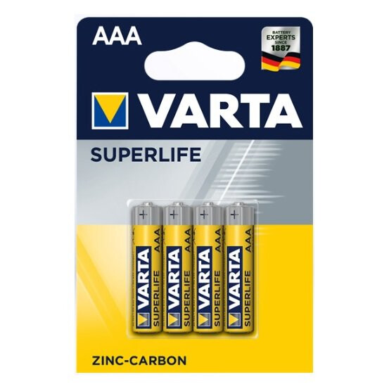 Varta Superlife AAA - Einwegbatterie - AAA - Alkali - 1,5 V - 4 Stück(e) - Mehrfarbig