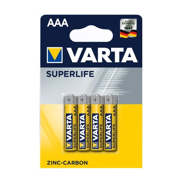 Varta Superlife AAA - Einwegbatterie - AAA - Alkali - 1,5 V - 4 Stück(e) - Mehrfarbig