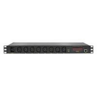 LogiLink PDU8P01 - Überwacht - 1U - Schwarz - 8 AC-Ausgänge - C13-Koppler - C20-Koppler