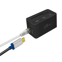 LogiLink UA0370 - Kabelgebunden - USB 3.2 Gen 1 (3.1 Gen 1) Type-C - 60 W - 10,100,1000 Mbit/s - Schwarz - CF - MicroSD (TransFlash) - SD