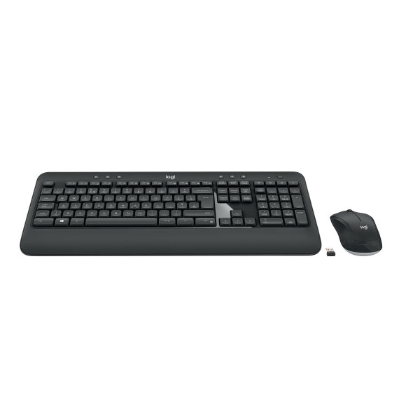 Logitech Advanced MK540 - Kabellos - USB - Membran Key Switch - AZERTY - Schwarz - Weiß - Maus enthalten