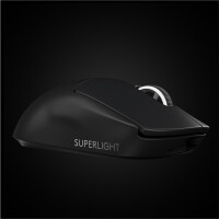 Logitech G Pro X Superlight - rechts - RF Wireless - 25600 DPI - 1 ms - Schwarz