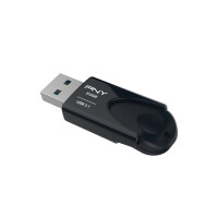 PNY Attache 4 - 512 GB - USB Typ-A - 3.2 Gen 1 (3.1 Gen 1) - 80 MB/s - Ohne Deckel - Schwarz