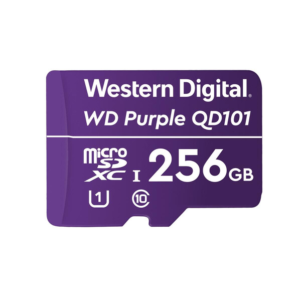 WD Purple SC QD101 - 256 GB - MicroSDXC - Klasse 10 - Class 1 (U1) - Violett