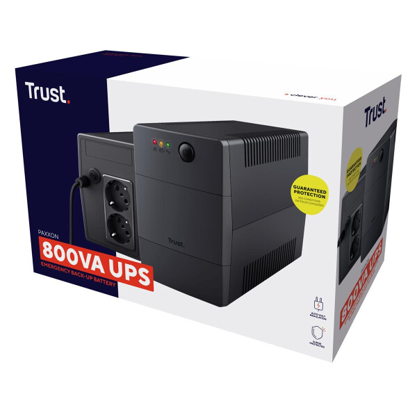 Trust Paxxon - 0,8 kVA - 480 W - Sine - 162 V - 290 V - 50/60 Hz