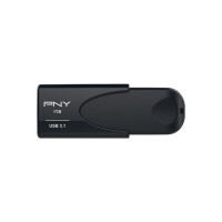 PNY Attaché 4 - 1000 GB - USB Typ-A - 3.2 Gen 1 (3.1 Gen 1) - 80 MB/s - Dia - Schwarz
