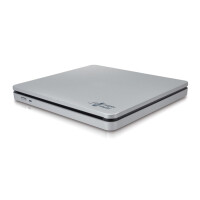 HLDS Hitachi-LG Slim Portable DVD-Brenner - Silber - Slot-In Laufwerk - Desktop / Notebook - DVD±RW - USB 2.0 - 60000 h