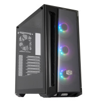 Cooler Master MasterBox MB520 ARGB - Midi Tower - PC - Schwarz - ATX - EATX - micro ATX - Mini-ITX - SSI CEB - Kunststoff - Stahl - Gehärtetes Glas - 16,5 cm