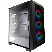 Xilence Performance C XG131 | X712.RGB - Midi Tower - PC - Schwarz - ATX - micro ATX - Mini-ATX - ABS - Kunststoff - Stahl - Gehärtetes Glas - Gaming