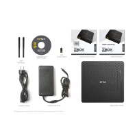 ZOTAC ZBOX-QCM7T3000 - SFF - Mini-PC Barebone - BGA 1440 - SATA - Eingebauter Ethernet-Anschluss - Wi-Fi 6 (802.11ax)