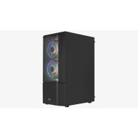 AEROCOOL ADVANCED TECHNOLOGIES Aerocool Quantum Mesh-G-BK-V2 - Midi Tower - PC - Schwarz - ATX - micro ATX - Mini-ITX - ABS - SPCC - Gaming