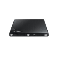 Lite-On eBAU108 - Schwarz - Desktop / Notebook - DVD Super Multi DL - USB 2.0 - CD - DVD - 24x