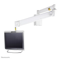 Neomounts FPMA-HAW100 Medizinische Wandhalterung für Monitore 10-24" - H 0-170 cm - Gasfeder - 6 kg - 25,4 cm (10") - 61 cm (24") - 100 x 100 mm - Höhenverstellung - Weiß