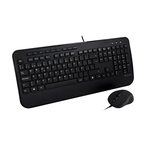 V7 CKU300ES - Tastatur-und-Maus-Set - USB