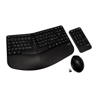 V7 CKW400IT - Set aus Tastatur, Maus und Ziffernblock -...