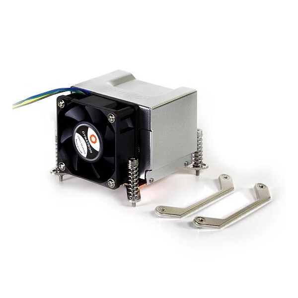 Dynatron CPU Cooler K666 2U LGA1156 1155 Aluminum Heatsink Fan Retail - CPU-Kühler - 13,8 dB