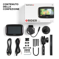 TomTom Rider 500 - CAT - Tschechisch - Dänisch - Deutsch - Niederländisch - Englisch - Spanisch - Finnisch - Französisch,... - Ganz Europa - 10,9 cm (4.3 Zoll) - 480 x 272 Pixel - MicroSD (TransFlash) - 16 GB