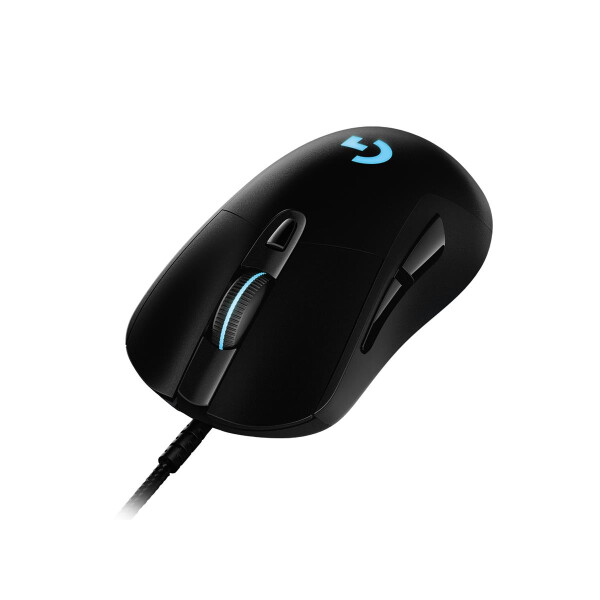 Logitech G G403 Hero, rechts, Optisch, USB Typ-A, 25600 DPI, 1 ms, Schwarz