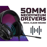 Acer Predator Galea 365 - Kabelgebunden - Gaming - 20 - 20000 Hz - 320 g - Kopfhörer - Schwarz