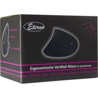 Inter-Tech KM-206WR - rechts - Vertikale Ausführung - Optisch - USB Typ-A - 2400 DPI - Schwarz - Blau