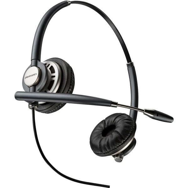Poly EncorePro 720D Binaurales digitales Headset mit Quick Disconnect TAA - Kabelgebunden - Anrufe/Musik - Kopfhörer - Schwarz
