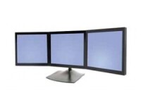Ergotron DS Series DS100 Triple Monitor Desk Stand - 14 kg - 53,3 cm (21") - 75 x 75 mm - 100 x 100 mm - Schwarz