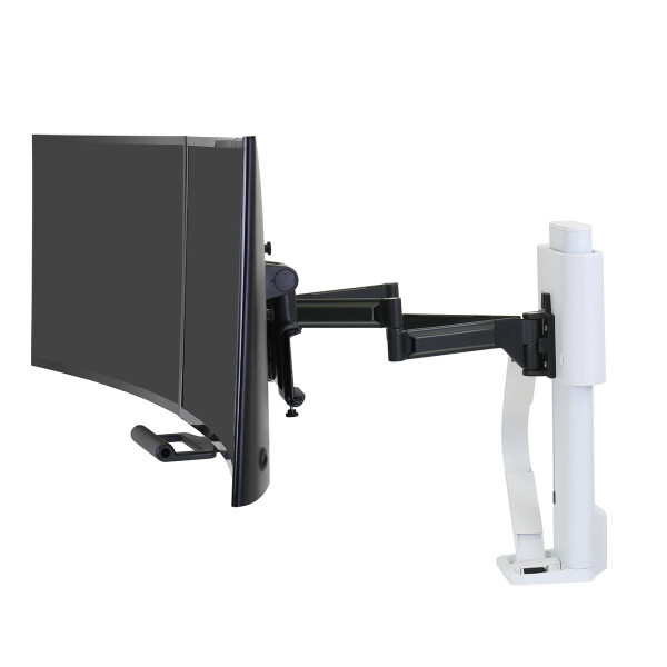 Ergotron TRACE ™ Dual Monitorhalterung (weiß), Klemme, 9,8 kg, 54,6 cm (21.5"), 68,6 cm (27"), 100 x 100 mm, Weiß