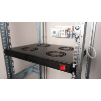 Equip Lüftermodul 19" für Serverschränke 4xLüfter RAL9005