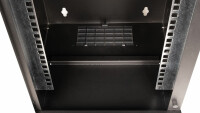 Equip 10" Wandgehäuse Glastür Eco 300x300mm 9U schwarz - Gehäuse - 10"