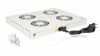 Equip Lüftermodul 19" für Serverschränke 4xLüfter RAL7035 - Zubehör Stromversorgung - 0,12 m