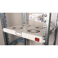 Equip Lüftermodul 19" für Serverschränke 4xLüfter RAL7035