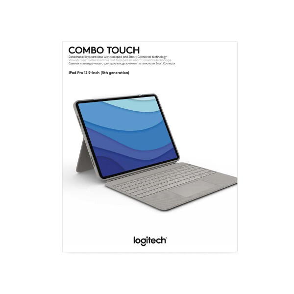 Logitech Combo Touch, QWERTY, Spanisch, Trackpad, 1,9 cm, 1 mm, Apple