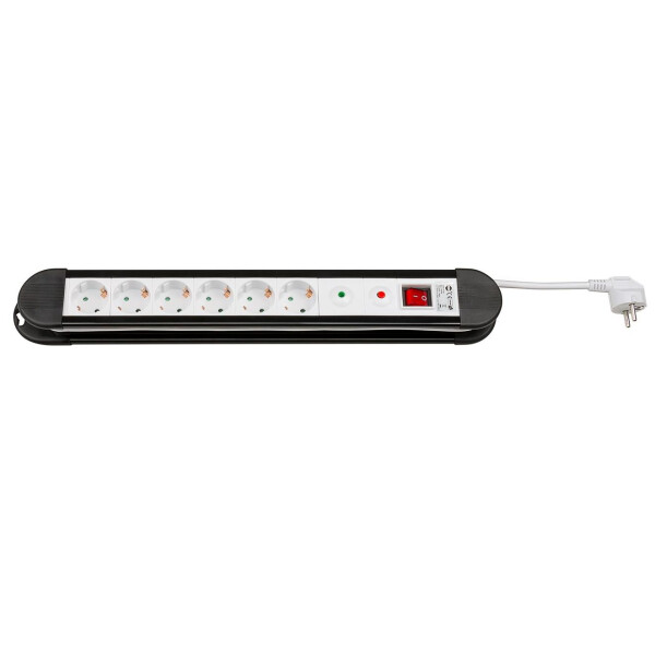 Wentronic Goobay 51281, 6 AC-Ausgänge, CEE, Typ F, 230 V, 50 Hz, 16 A, 3500 W