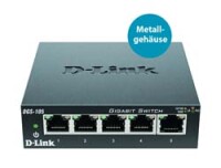 D-Link DGS-105 - Unmanaged - L2 - Gigabit Ethernet (10/100/1000) - Vollduplex