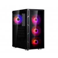 Spire VISION 7025 RGB, Midi Tower, PC, Schwarz, ATX,...