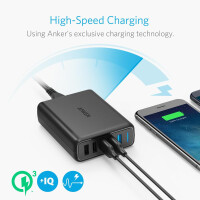 Anker Innovations Anker PowerPort Speed 5, Indoor, AC, Schwarz