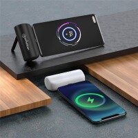 Manhattan Powerbank 5000 mAh USB Typ-C Stecker 10W schwarz - Ladegerät - Lithium-Ionen (Li-Ion)