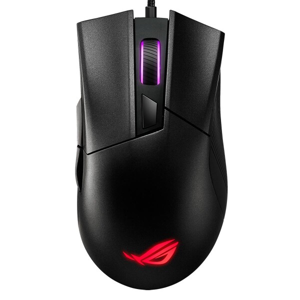 ASUS ROG Gladius II Core - rechts - Optisch - USB Typ-A - 6200 DPI - Schwarz
